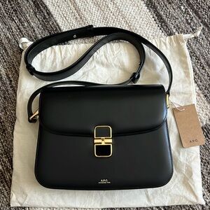 BNWT A.P.C. Grace Bag Black Gold